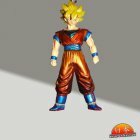Porte-clé de Sangoku Super saiyan