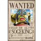 image Poster plastifié Wanted Sogeking (52X35)